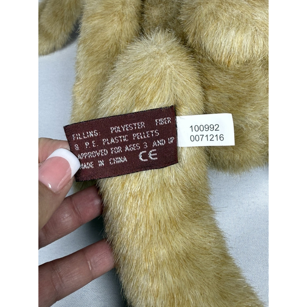 Bearington Collection Easter Bunny Rabbit Hare Stuffed Plush Jointed Bow 15” EUC - Picture 8 of 8